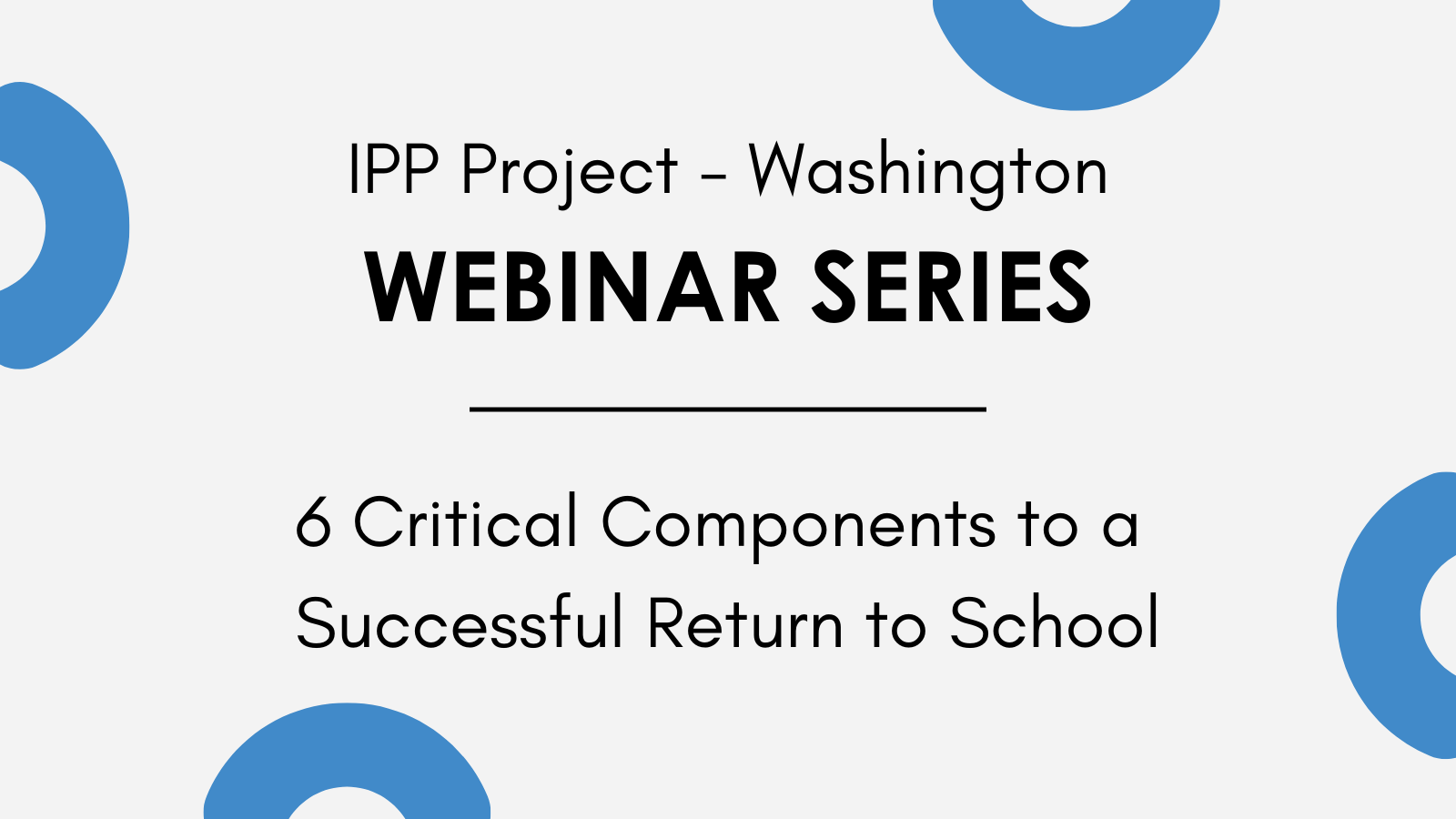 Join us as we reimagine what education might look like and identify key components to consider for a successful return to in-person learning.